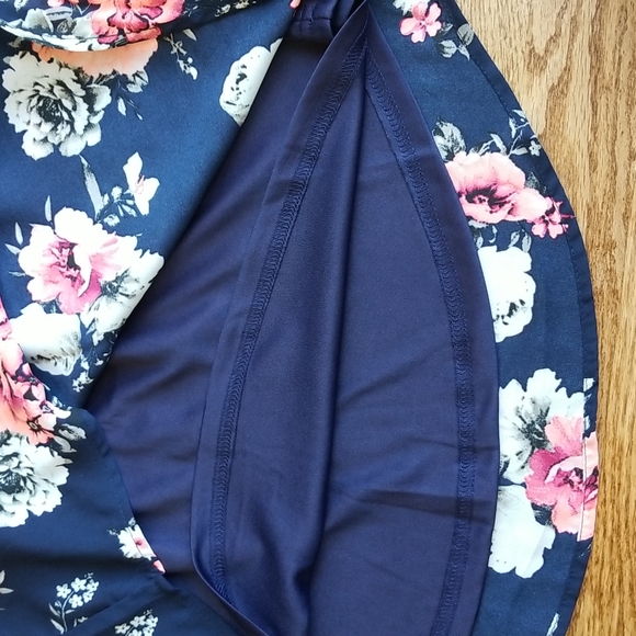 (M) NWT Ardene Floral Print Cold Shoulder Dress Summer Bohemian Indie Vacation - Picture 10 of 13